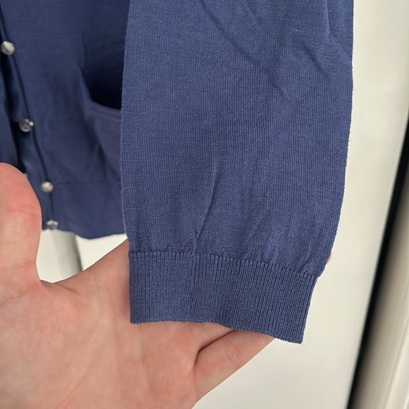 Blue Cardigan - Merino Wool - Picture 5 of 6